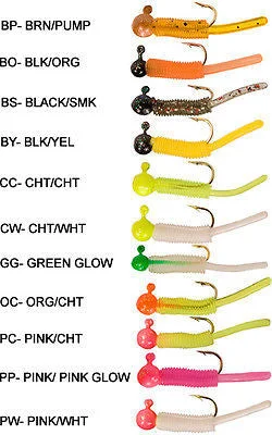 Fishing rod locking rack-Stopper Whip'r Snaps Fishing Jigs 1/64 oz (Includes 9 Jigs) Multi Color WSSV64