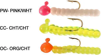 Fishing reel spool rack-Stopper Whip'r Worm Fishing Jigs 1/32oz (Includes 3 Jigs) Multi Color WSWV32