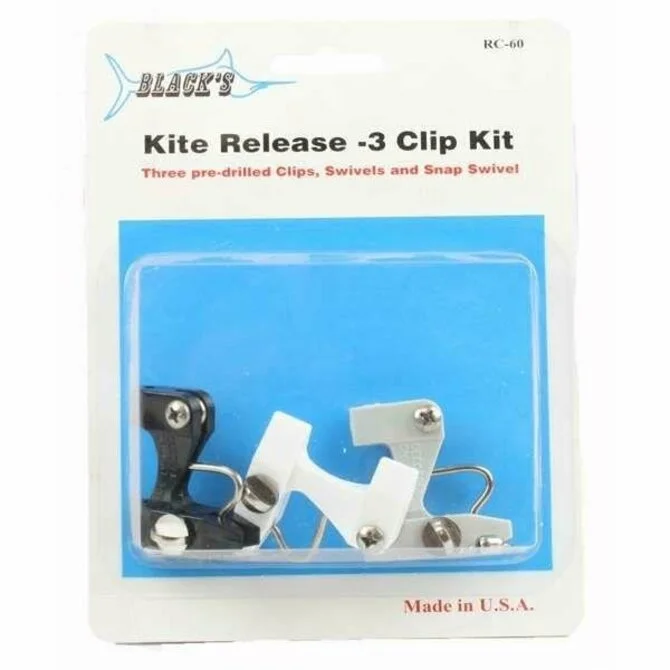 Fishing bait freezing clamp-Black's Marine - Kite Release Clip Kit