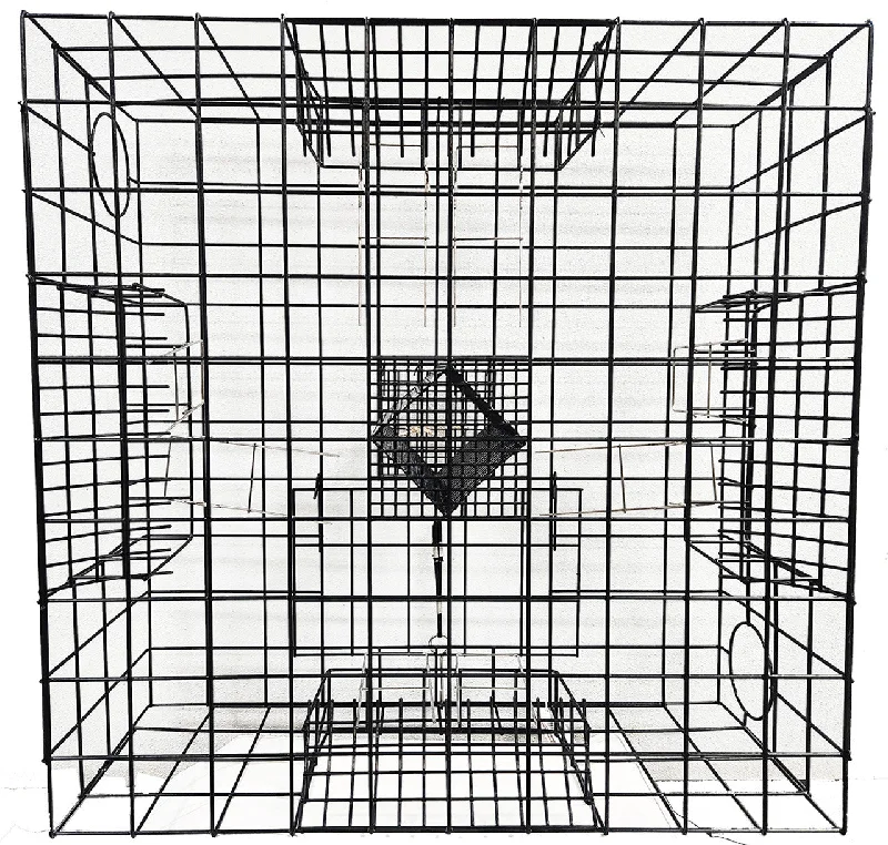 Fishing hook crimping clamp-Beau Mac Square 30x23 Crab Trap 19038