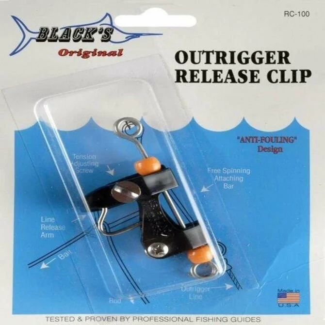 Fishing hook crimping clamp-Black's Marine - Outrigger Release Clip