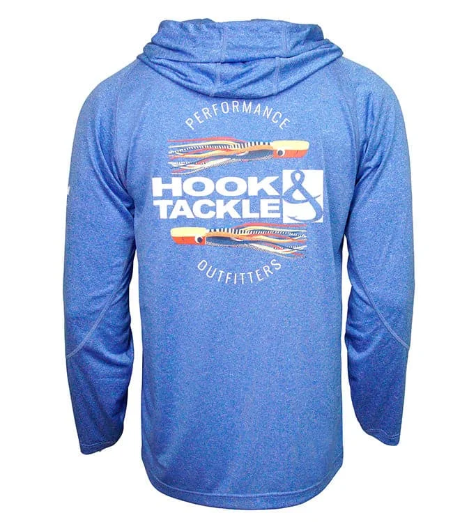 Fishing line loop rack-Men's Offshore Lures L/S UV Fishing Hoodie (S-2X)