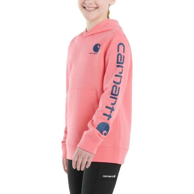 Fishing line loop clamp-Carhartt Girls' Long-Sleeve Graphic Sweatshirt