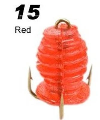 Fishing line braiding rack-Stopper Catfish Bait Ball Red Twelve Per Pack Fishing Lures CBB3PK-15