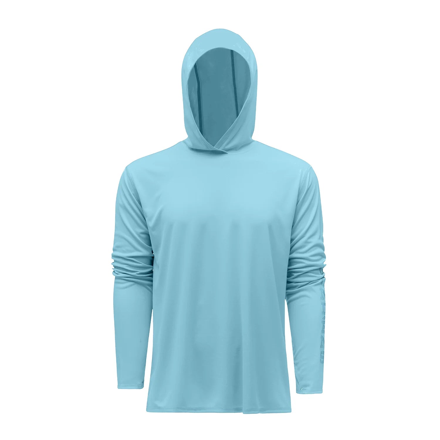 Fishing tackle waterproof holder-Grundens Men's Tough Sun Hoodie - Aquamarine