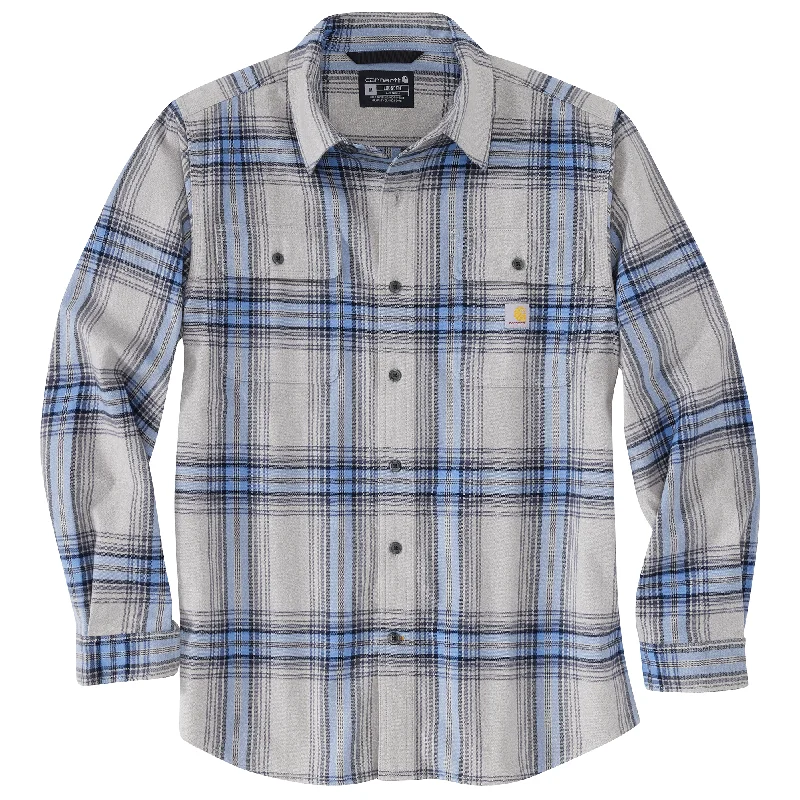 Fishing hook angle clamp-Carhartt Loose Fit Heavyweight Long Sleeve Plaid Flannel Shirt