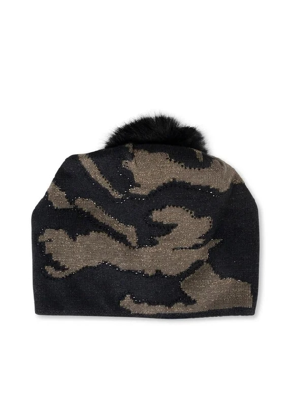 Fishing tackle compact rack-Faux Pom Beanie