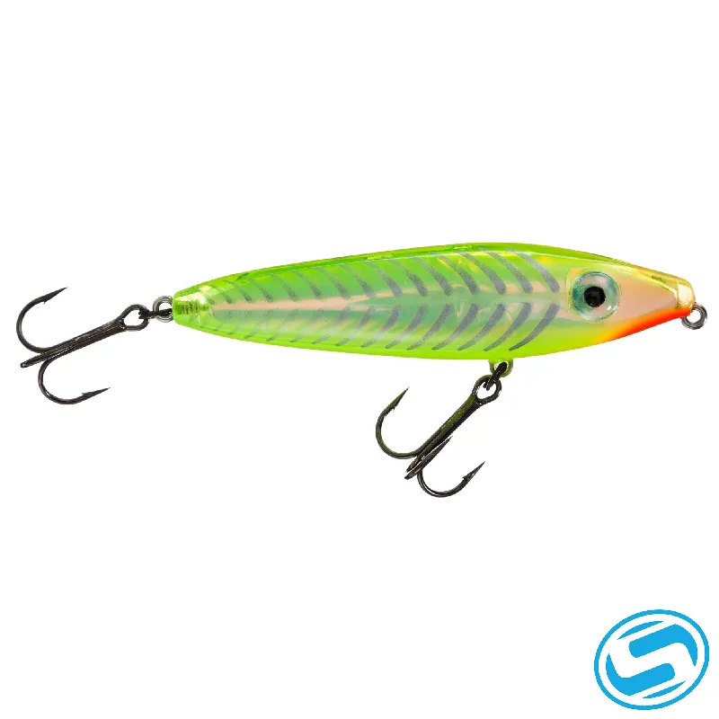 Chartreuse Fluorescent Back/Chartreuse Belly/Silver Bones - CHSB