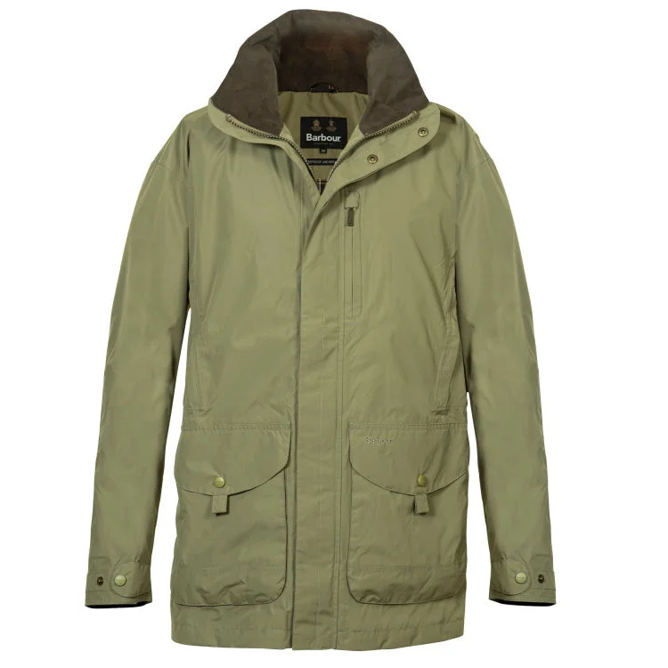 Fishing bait drying clamp-Barbour Sporting Berwick Waterproof Jacket - Light Olive