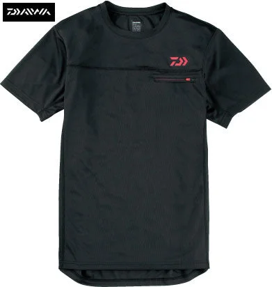 Fishing rod display clamp-NEW DAIWA JAPAN SHORT SLEEVE BASE LAYER T-SHIRT BLACK SIZES MED - XXL JDM