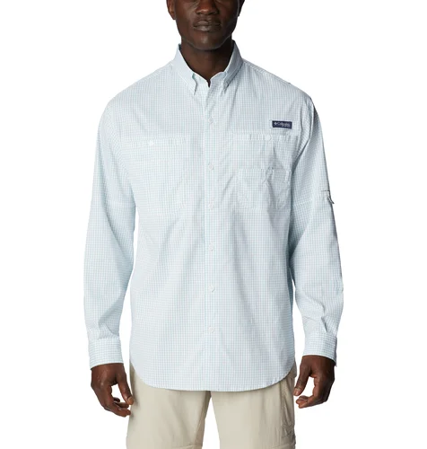 Fishing line loop holder-Columbia Men's MRO Logo PFG Super Tamiami™  Long Sleeve Shirt 2023