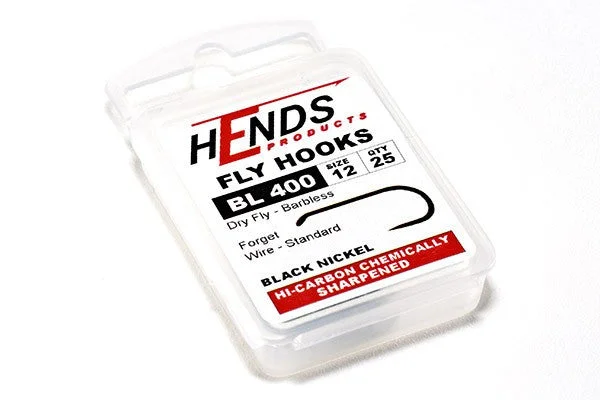 Fishing hook angle rack-Hends BL400 Dry Fly Hooks Barbless