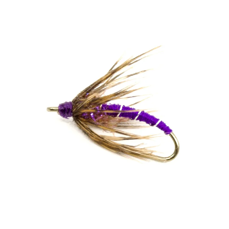 Fishing hook tension clamp-New Trick Soft Hackle Purple