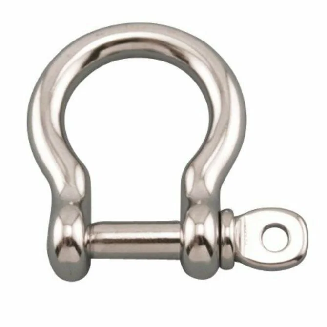 Fishing tackle adjustable rack-Suncor Stainless - Bow Shackle With Screw Pin