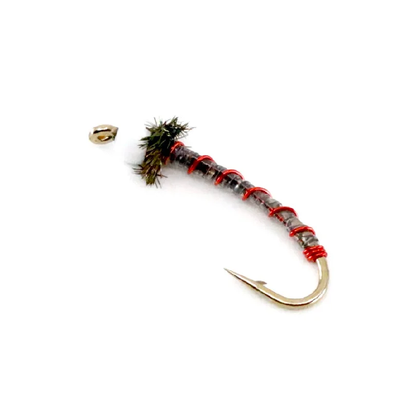 Fishing bait sealing holder-Chironomid Static Bag Red Wire