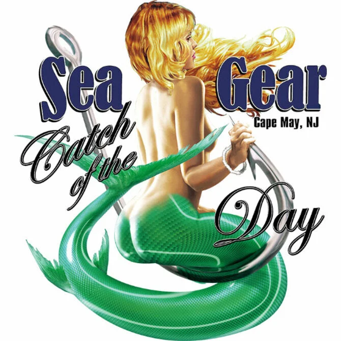 Fishing bait sealing rack-Sea Gear Catch of the Day Decal