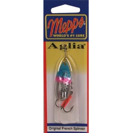 Fishing tackle waterproof stand-Mepps Aglia Inline Spinner 1/3 Oz Rainbow Trout