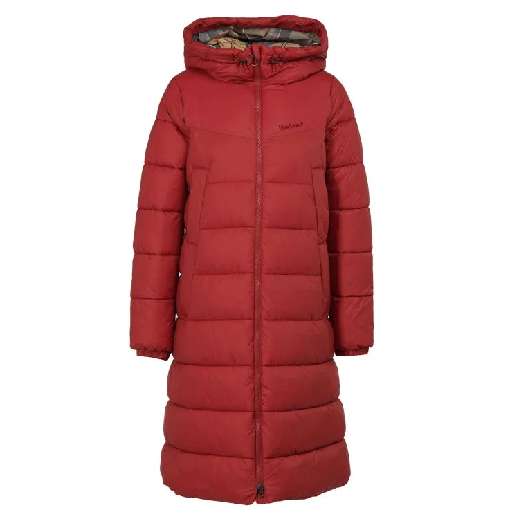 Fishing line braiding clamp-Barbour Ladies Buckton Quilt Jacket - Dark Red/Dress