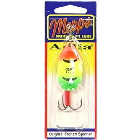 Fishing hook alignment rack-Mepps Aglia Inline Spinner 1/2 Oz Hot Fire Tiger