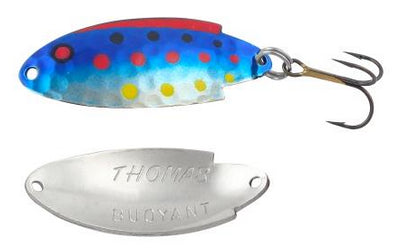 Fishing hook threading rack-THOMAS BUOYANT 1/6 0Z SILVER/BLUE