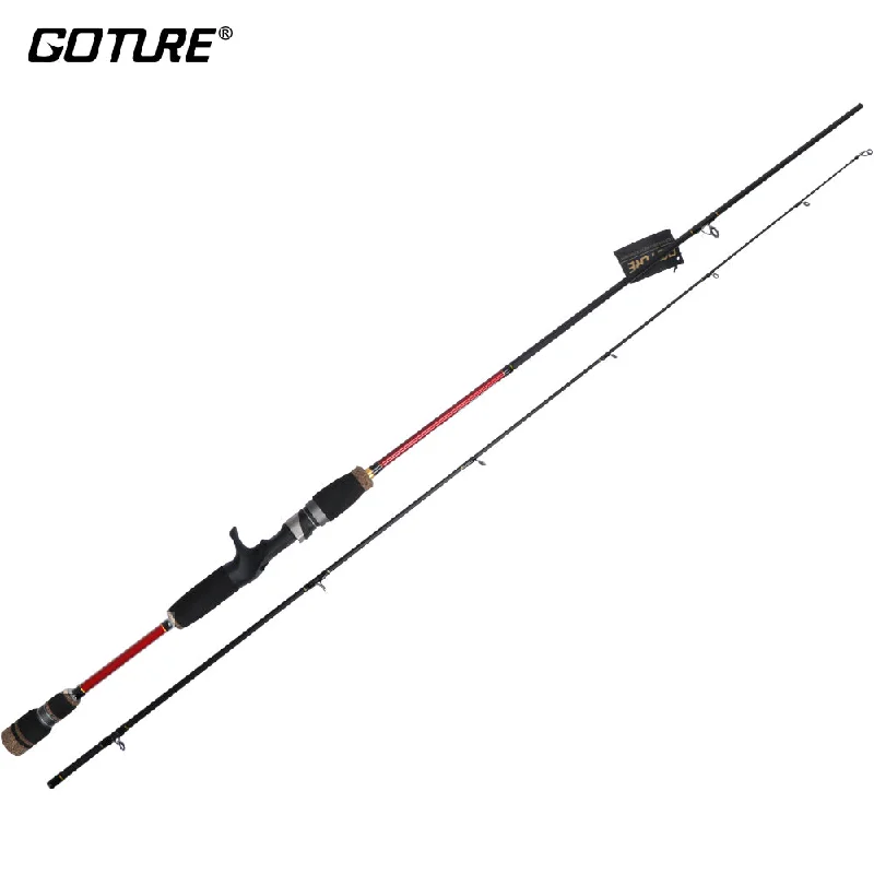 Fishing rod height rack-2.1M/2.4M Baitcasting Rod M Action 2 Section Fishing Rod Carbon Fiber Lure Rod