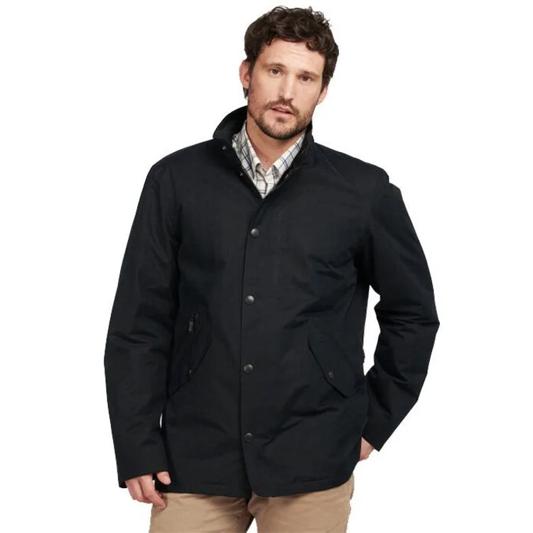 Fishing bait freezing clamp-Barbour Chester Waterproof Jacket - Black