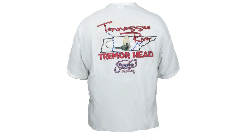 Fishing rod display rack-TN River Tremor Head T-Shirt