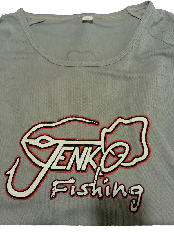 Fishing tackle foldable rack-Jenko Long Sleeve Grey Shirt