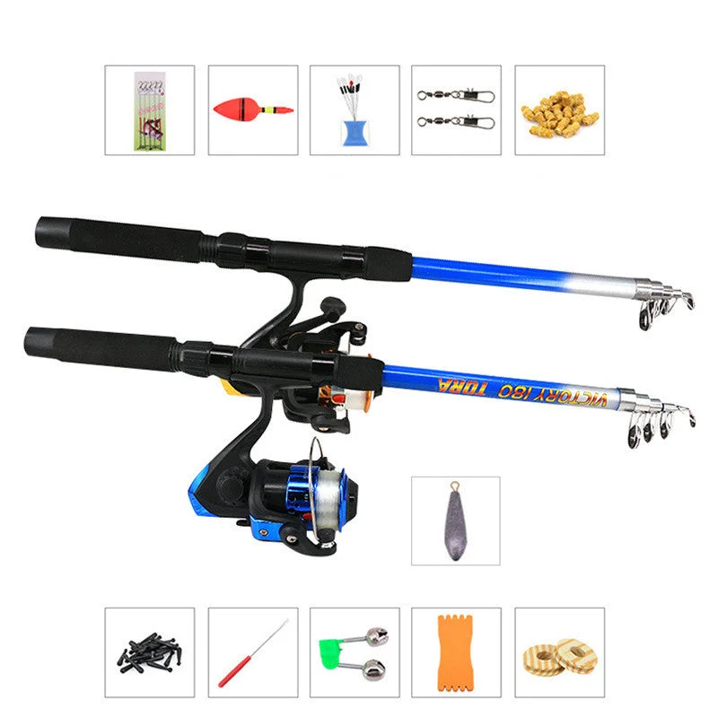 Fishing tackle stacking holder-Beginner Fishing Rod Set