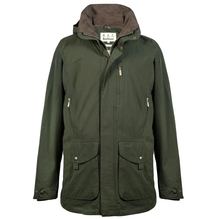 Fishing hook angle tester-Barbour Sporting Berwick Waterproof Jacket - Kombo Green