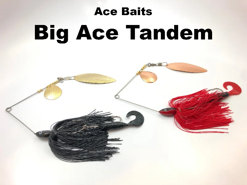 Fishing hook angle rack-Ace Baits Big Ace Tandem Spinnerbait