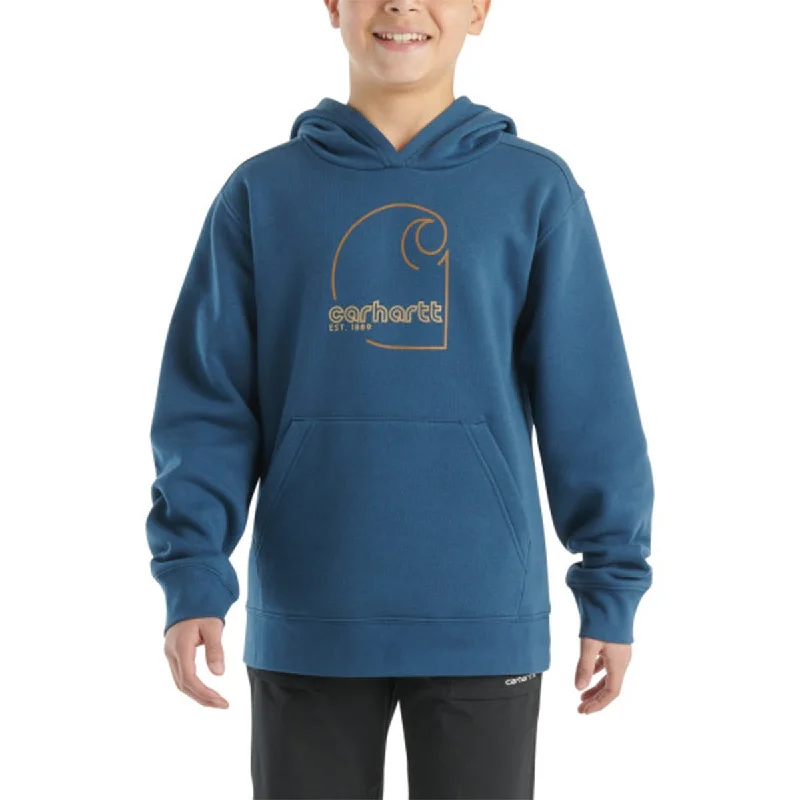 Fishing hook angle tester-Youth Long Sleeve Graphic Sweatshirt