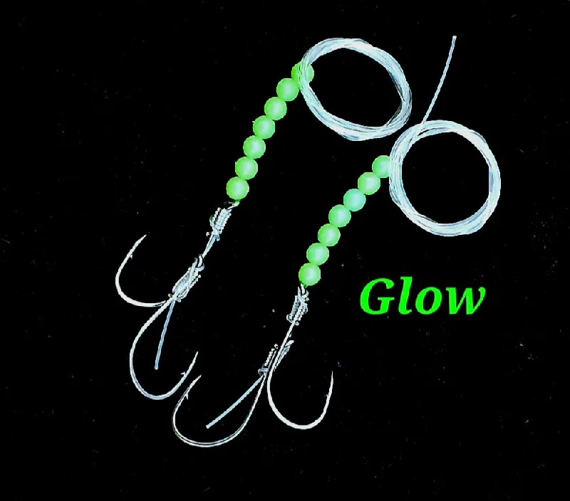 Fishing tackle modular rack-Green Glow Tandom Fly Leaders - 2 Pack