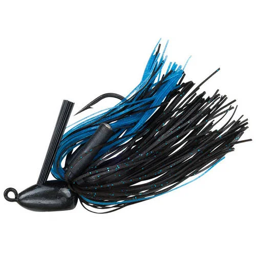 Fishing pliers with grip rack-Booyah Bybj1404 Boo Black Blue 1/4Oz Skirt Weedless Fishing Jig Freshwater Lure