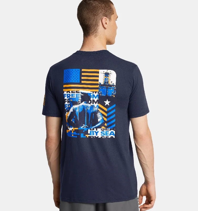 Fishing bait pressing rack-Men's Under Armour Freedom By Sea T Shirt