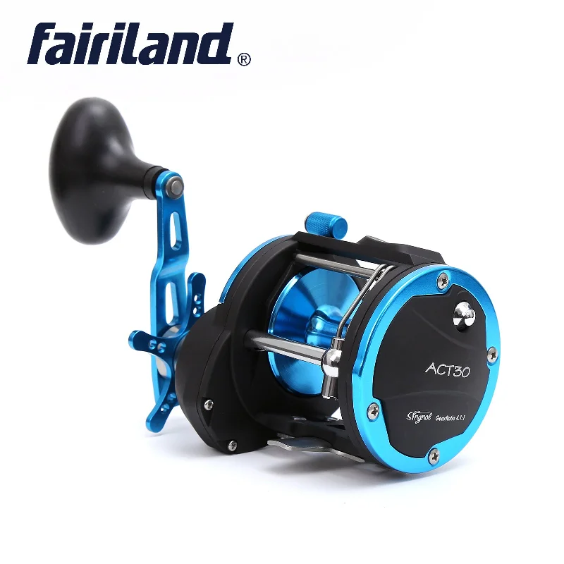 Fishing bait sealing holder-4BB 4.1:1 Trolling Reel RIGHT HAND Boat Fishing Reel Baitcasting Reel