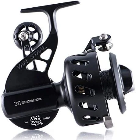 Fishing line braiding stand-Van Staal X Series VS150BXP Spinning Reel - Black