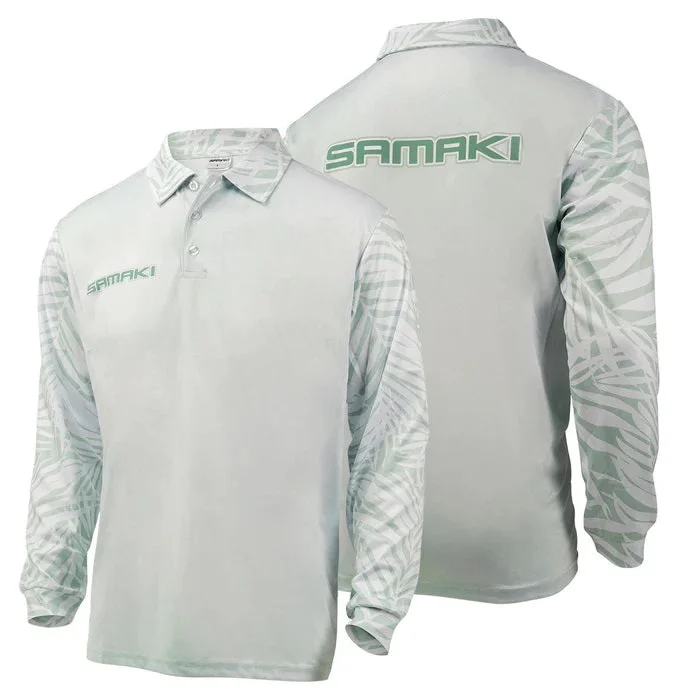 Fishing tackle foldable bag-Samaki Havana Sage Adult Fishing Shirts