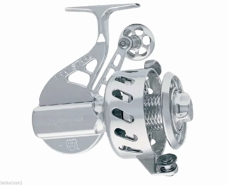 Fishing reel spool stand-Van Staal VS100SXP Silver Spinning Reel