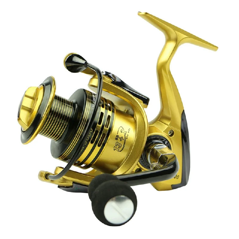 Fishing rod angle rack-Gold Green Spinning Fishing Reel