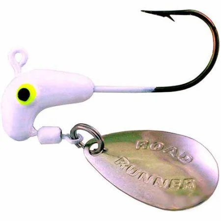 Fishing tackle foldable rack-Blakemore Road Runner 1/16-Ounce White Underspin Fishing Jig.