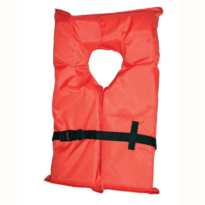 Fishing tackle foldable stand-Onyx Orange Type II Jacket Adult Large