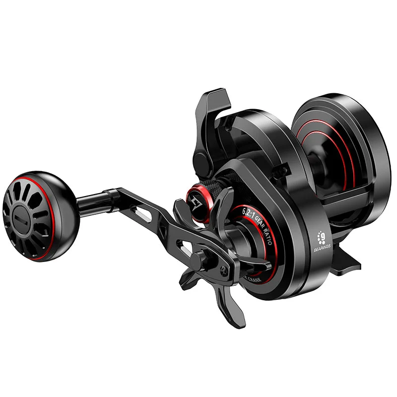 Fishing line spool clamp-Piscifun Valtix Jigging Reel, Slow Pitch Conventional Reels