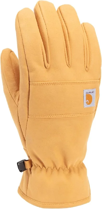 Fishing bait drying rack-Men's Synthetic Leather Fleece-lined Glove