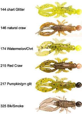 Fishing tackle modular rack-Stopper Whip'r Craw Fishing Jigs 1/32oz (Includes 6 Jigs) Multi Color WSCV32