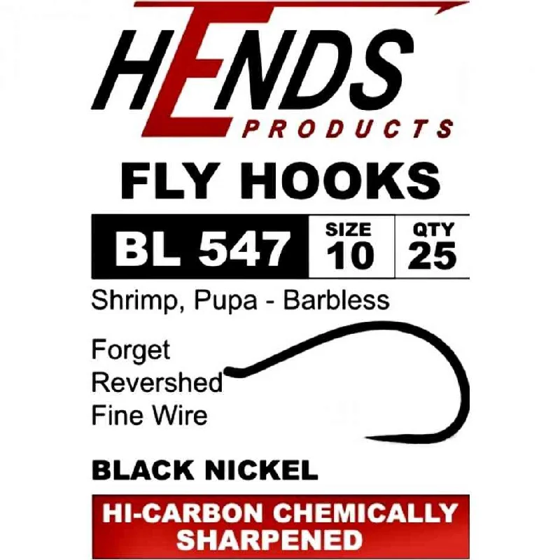 Fishing pliers with grip rack-Hends BL547 Fly Hooks