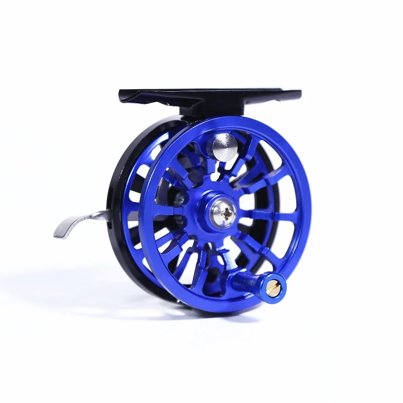 Fishing rod locking stand-60mm Multi-color Full Aluminum Ice Fishing Reel Left/Right Handed CNC machined Ice Reel