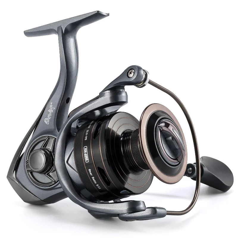 Fishing reel spool stand-KNIGHT Spinning Reel 1000-6000 5.1:1 High Speed