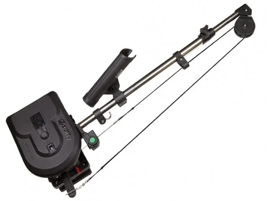 Fishing line twisting holder-Scotty Depthpower 36-60" Telescopic Electric Boom Downrigger Kit