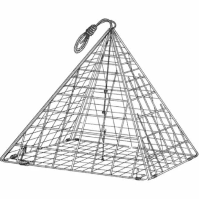 Fishing bait freezing rack-Eagle Claw - Star Crab Trap 14"x14"